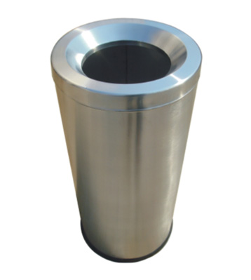 不銹鋼圓形斜口垃圾筒主圖