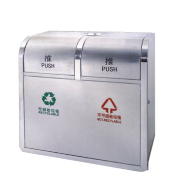 不銹鋼分類環保垃圾桶