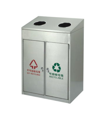 不銹鋼分類環(huán)保垃圾桶