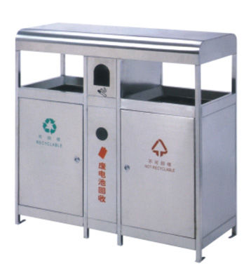 不銹鋼分類環(huán)保垃圾桶