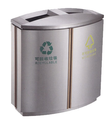 不銹鋼商業分類垃圾桶