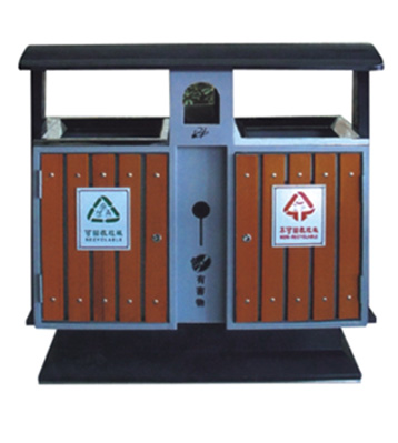 木制分類園林垃圾桶