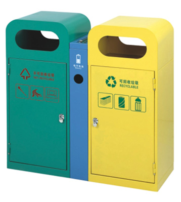 社區分類鋼制果皮箱