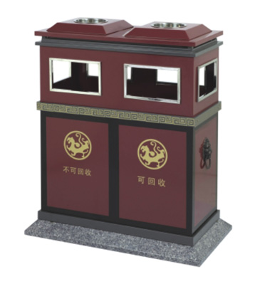 古典分類鋼制垃圾箱