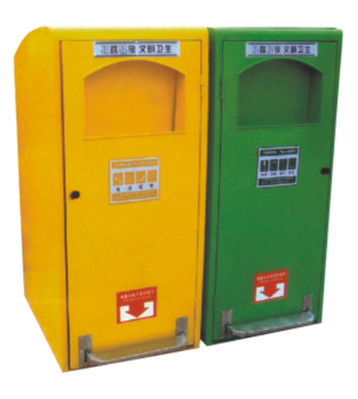 商用創意腳踏式鋼制分類垃圾箱