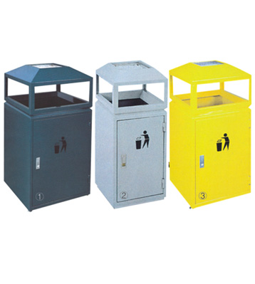 室內屋形鋼制垃圾桶