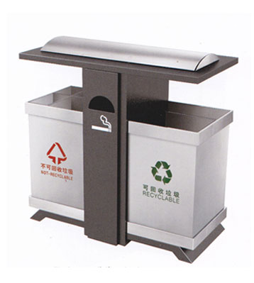戶外環保鋼制垃圾桶