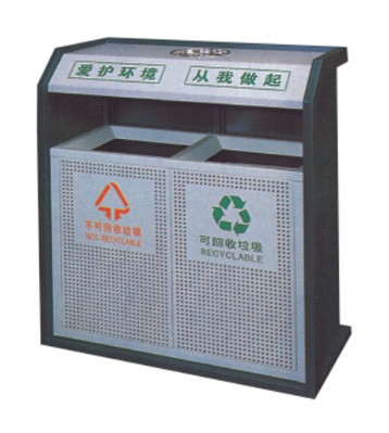 城市街道戶外鋼制垃圾桶
