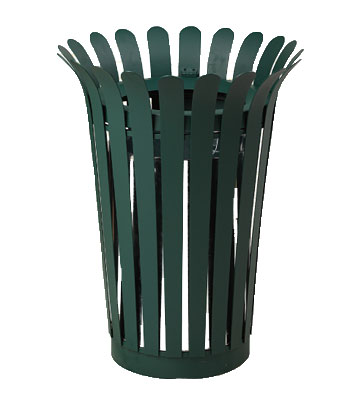 定制型花籃鋼制垃圾桶