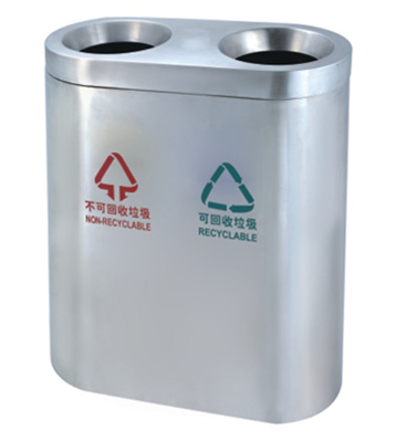 萬達商場不銹鋼垃圾桶