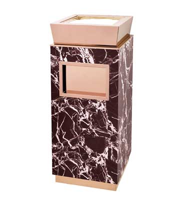 仿石玫瑰金酒店煙灰桶