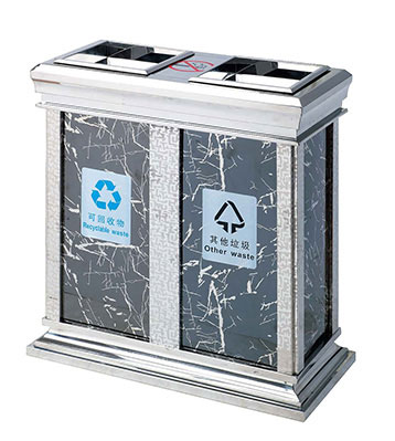 不銹鋼分類地鐵垃圾桶