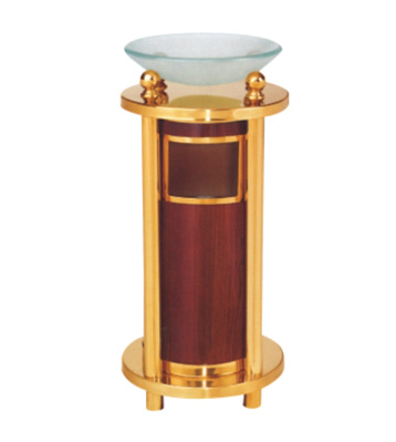 酒店鈦金寶鼎果皮箱