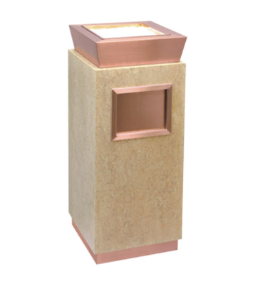 酒店大堂玫瑰金煙灰桶