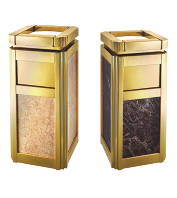 海棠角鈦金座地煙灰桶