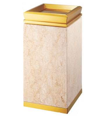 酒店大堂鈦金垃圾桶