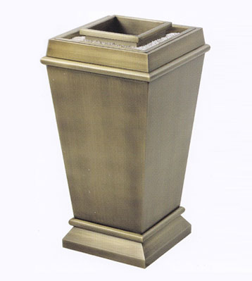 仿古銅鈦金垃圾桶