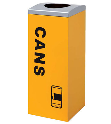 商場方形立式不銹鋼垃圾桶