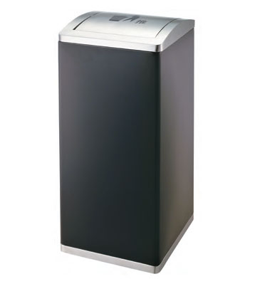 推蓋烤漆鐵皮垃圾桶