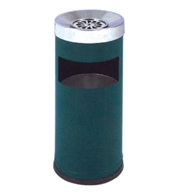 麗格烤漆斜蓋鐵皮垃圾桶