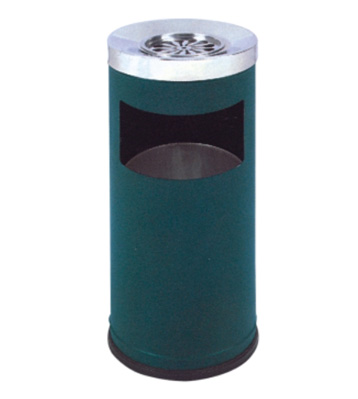 高頭斜口鐵皮垃圾桶