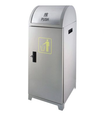 方形搖蓋鐵皮果皮箱