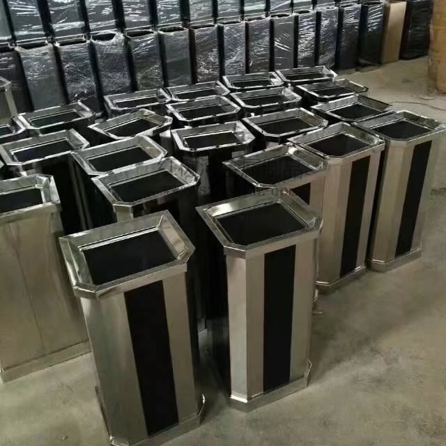 不銹鋼斜角座地煙灰桶
