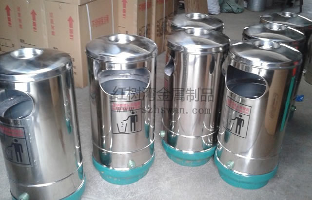 戶外不銹鋼圓形垃圾桶